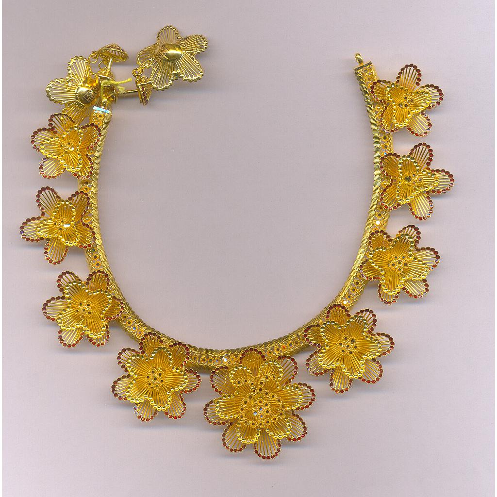 GOLD HALF SET ROUND PLAIN FANCY