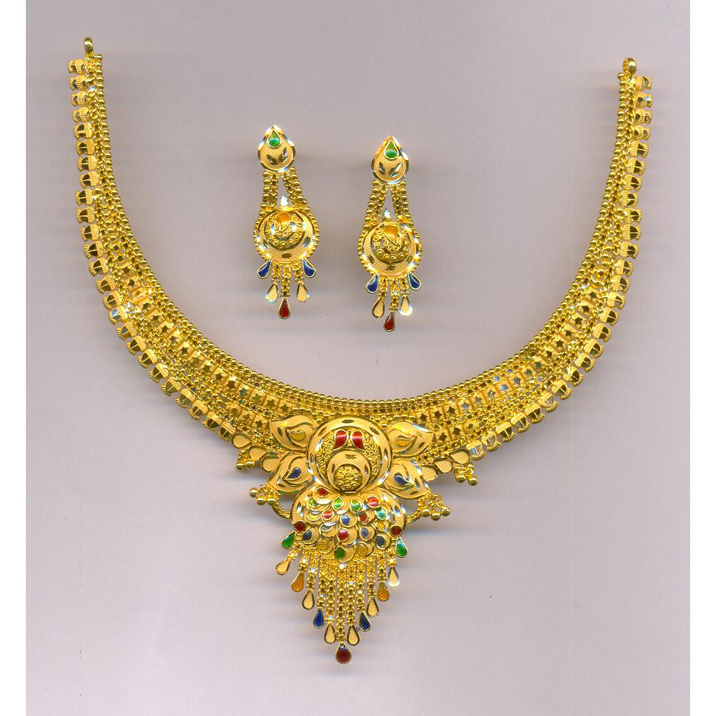 GOLD HALF SET ROUND PLAIN FANCY
