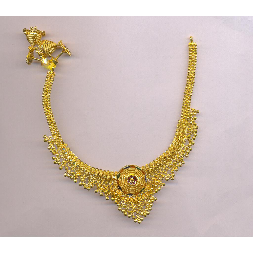 GOLD HALF SET ROUND PLAIN FANCY