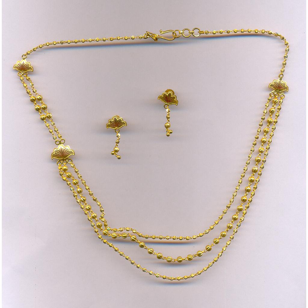 GOLD HALF SET ROUND PLAIN FANCY