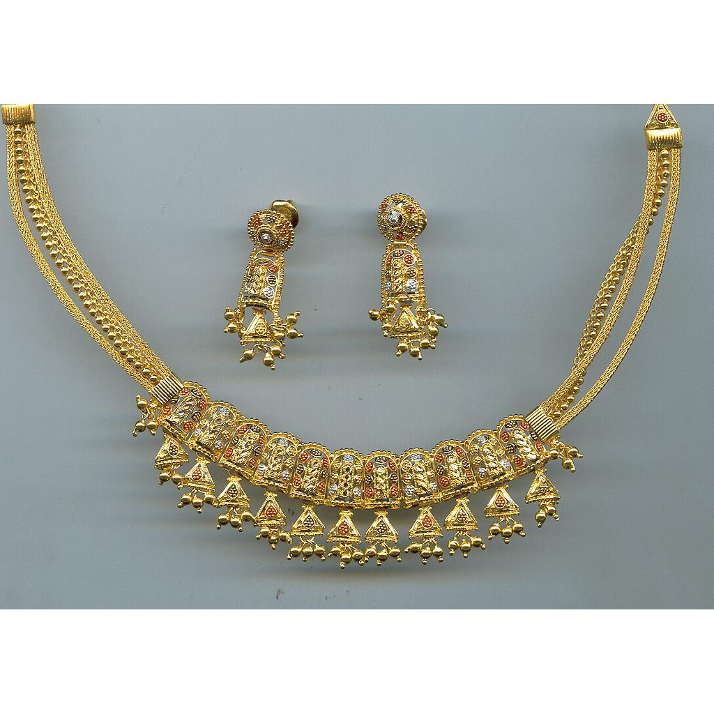 GOLD HALF SET ROUND PLAIN FANCY