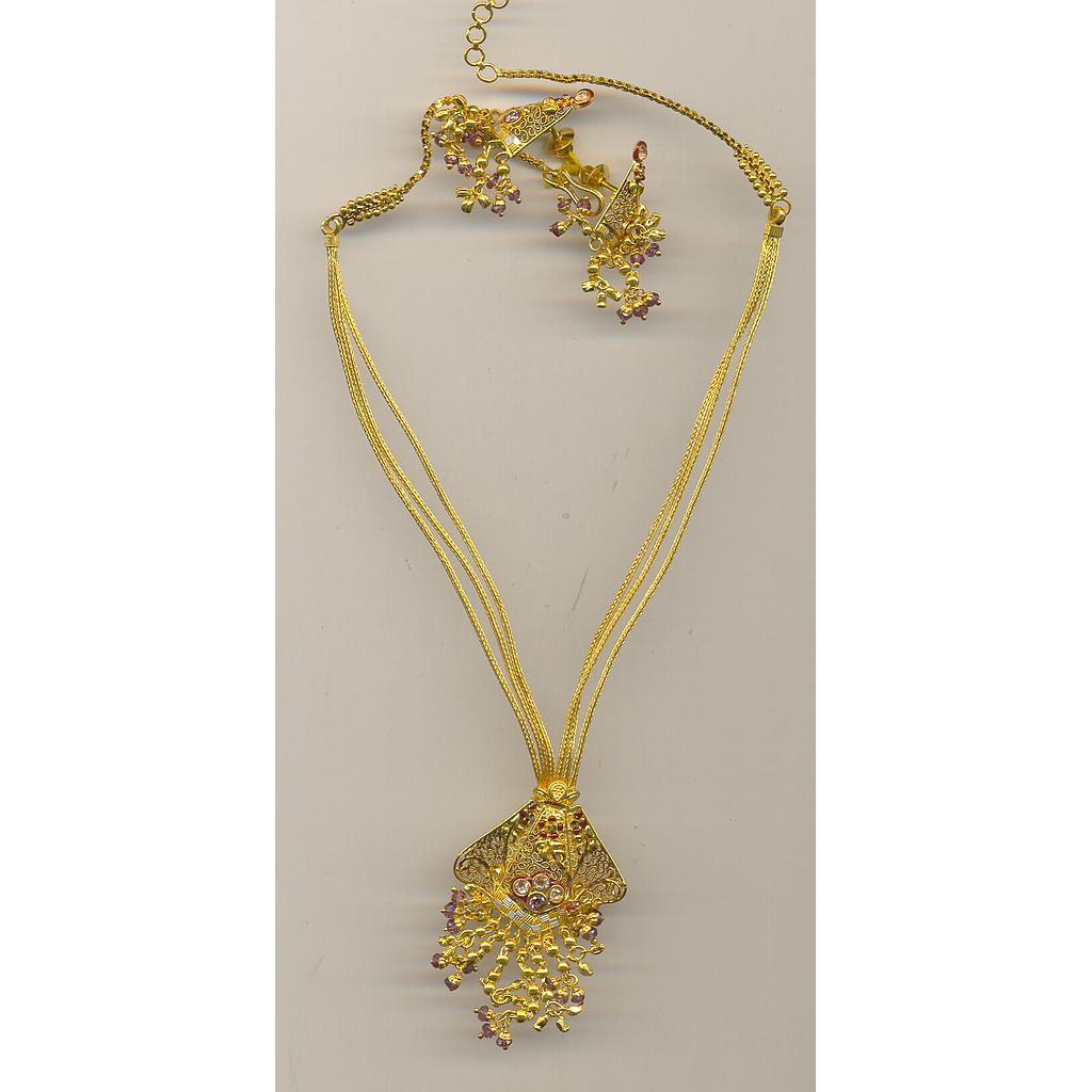 GOLD HALF SET ROUND PLAIN FANCY