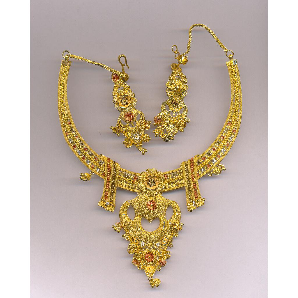 GOLD HALF SET ROUND PLAIN FANCY