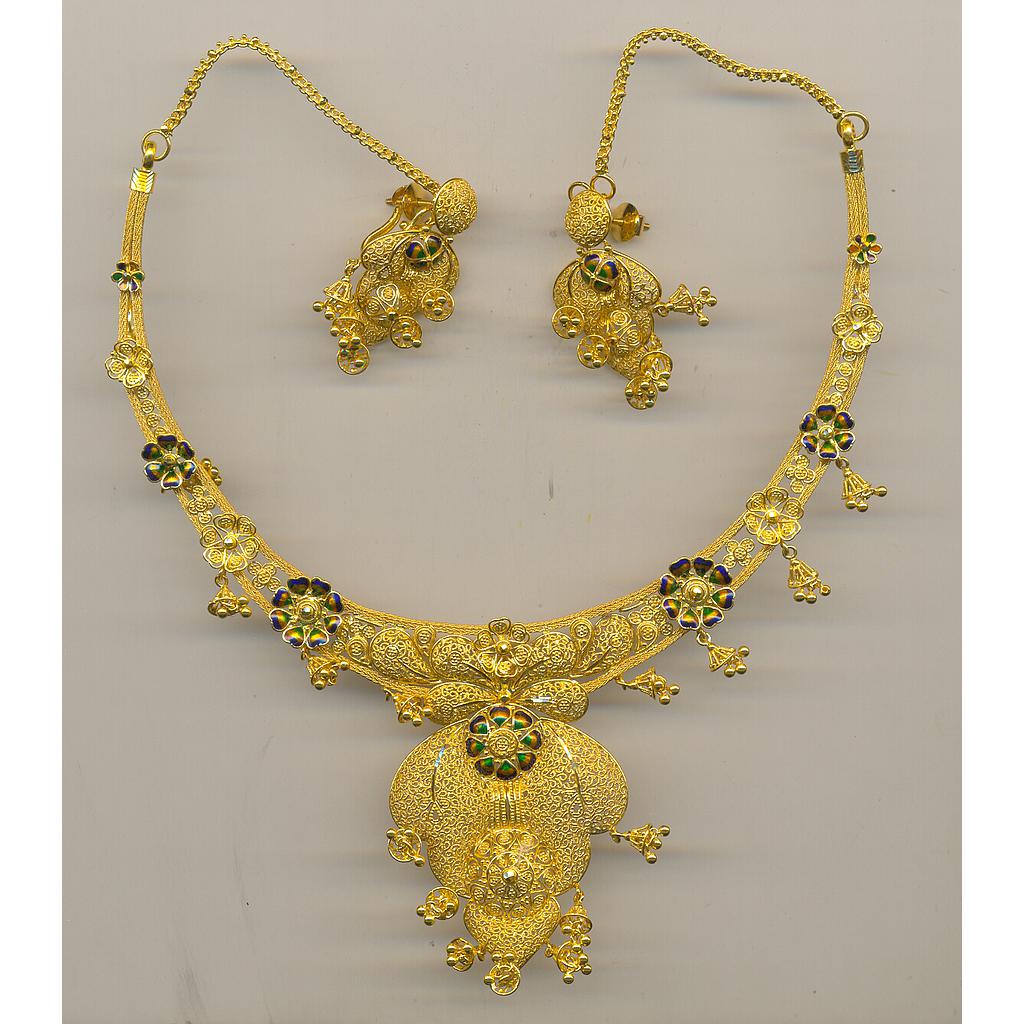 GOLD HALF SET ROUND PLAIN FANCY