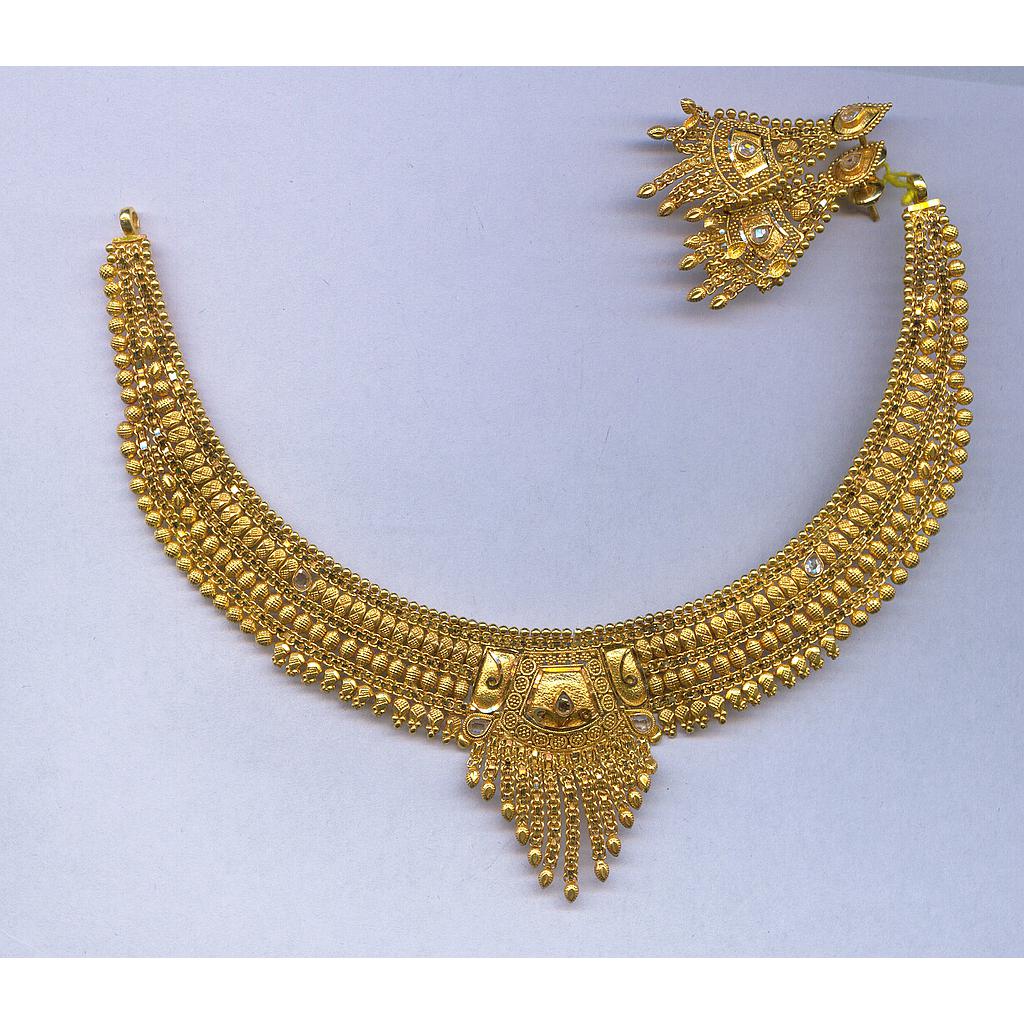 GOLD HALF SET ROUND PLAIN FANCY