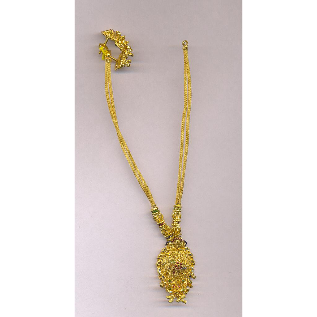 GOLD HALF SET ROUND PLAIN FANCY