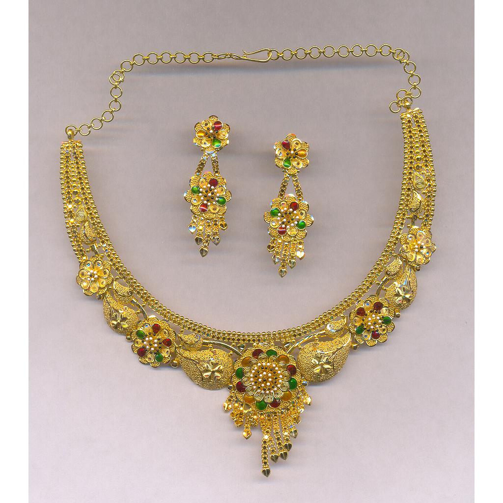 GOLD HALF SET ROUND PLAIN FANCY