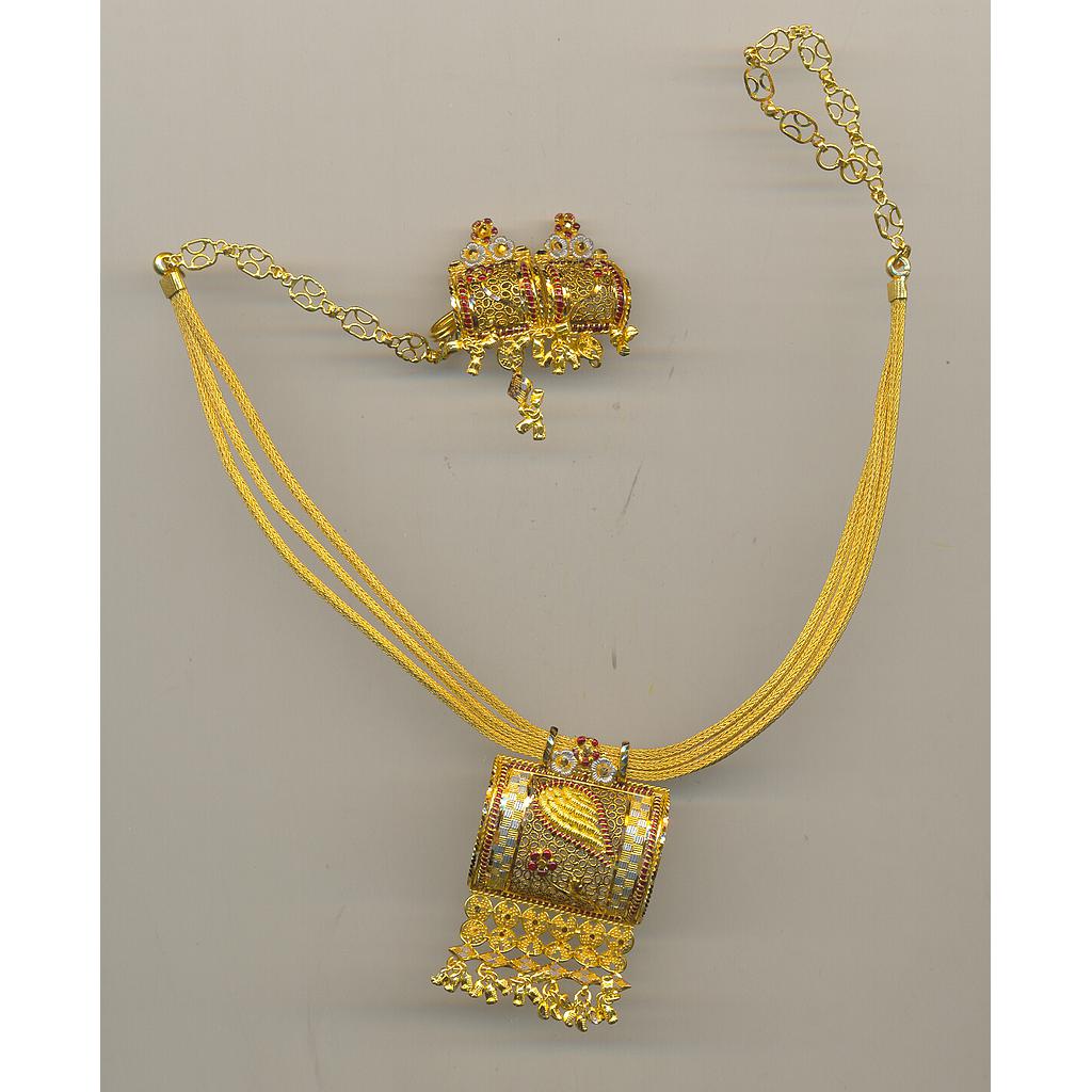 GOLD HALF SET ROUND PLAIN FANCY