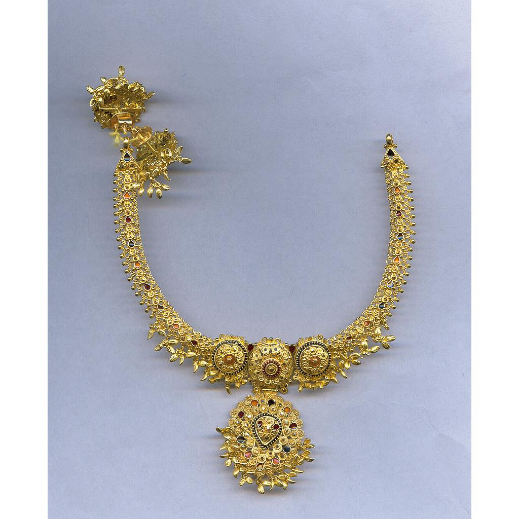 GOLD HALF SET ROUND PLAIN FANCY