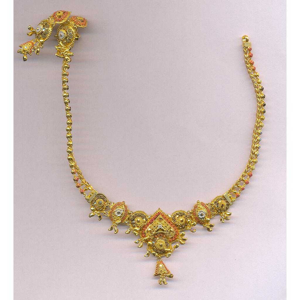 GOLD HALF SET ROUND PLAIN FANCY