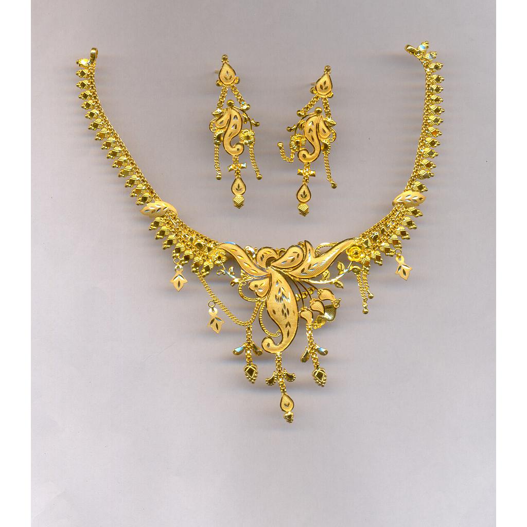 GOLD HALF SET ROUND PLAIN FANCY