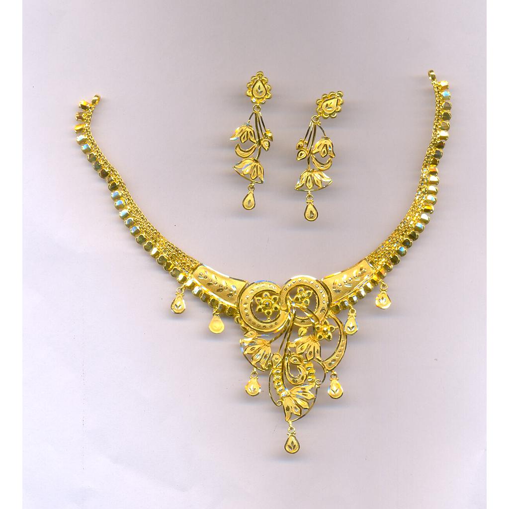 GOLD HALF SET ROUND PLAIN FANCY