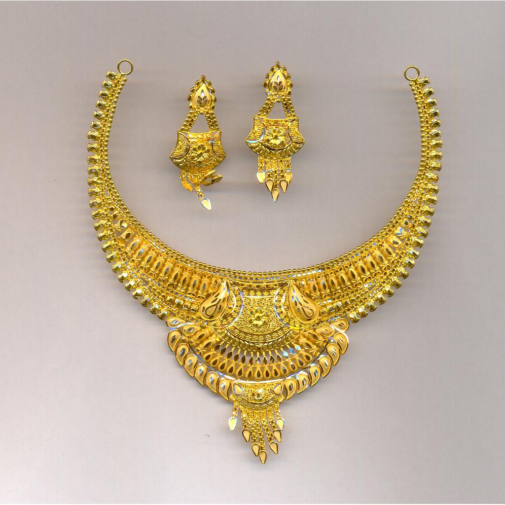 GOLD HALF SET ROUND PLAIN FANCY