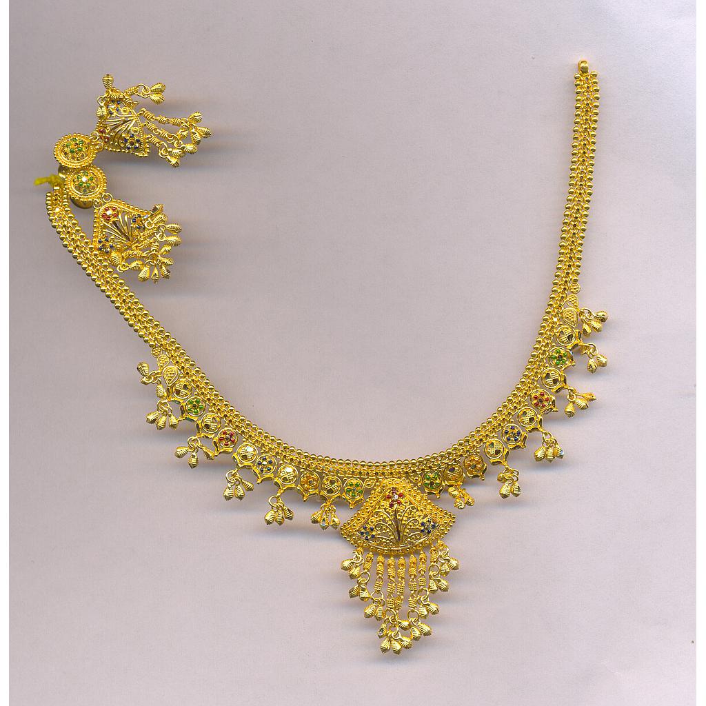 GOLD HALF SET ROUND PLAIN FANCY