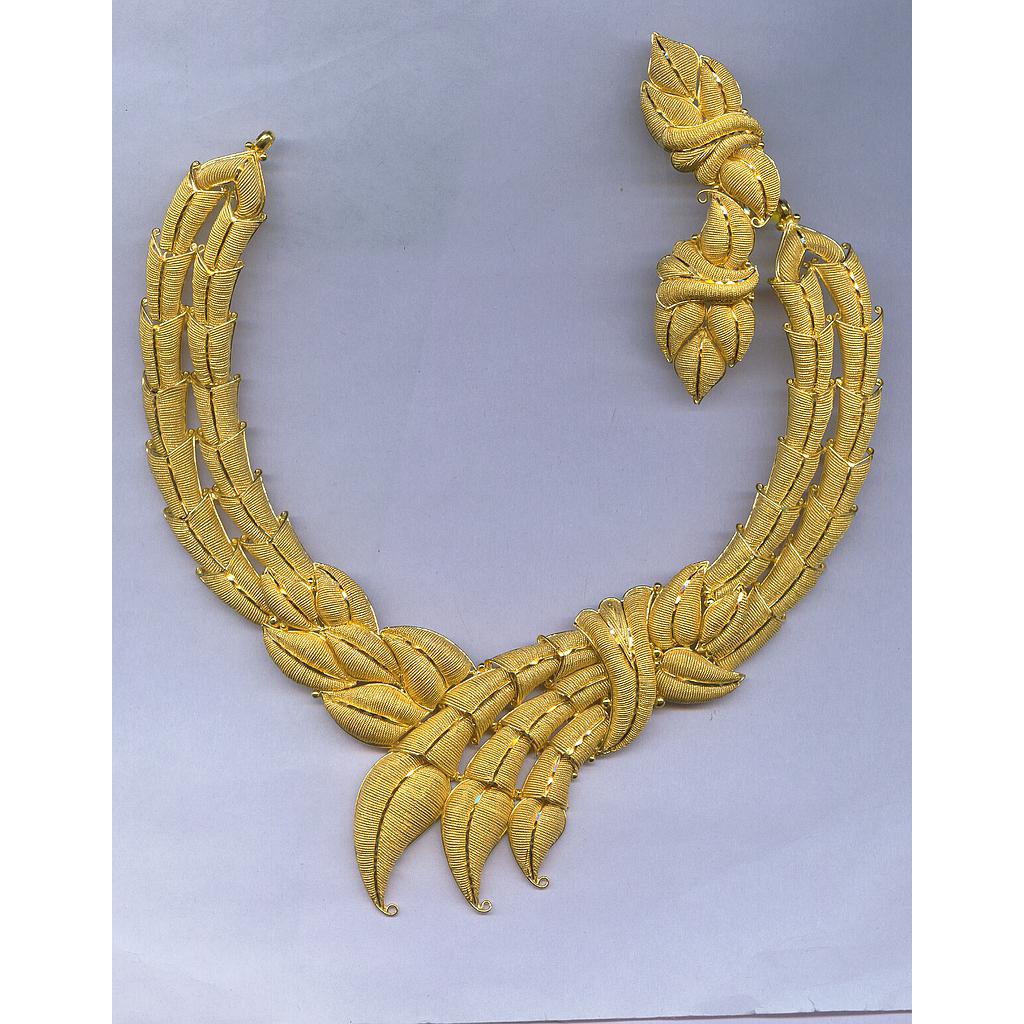 GOLD HALF SET ROUND PLAIN FANCY