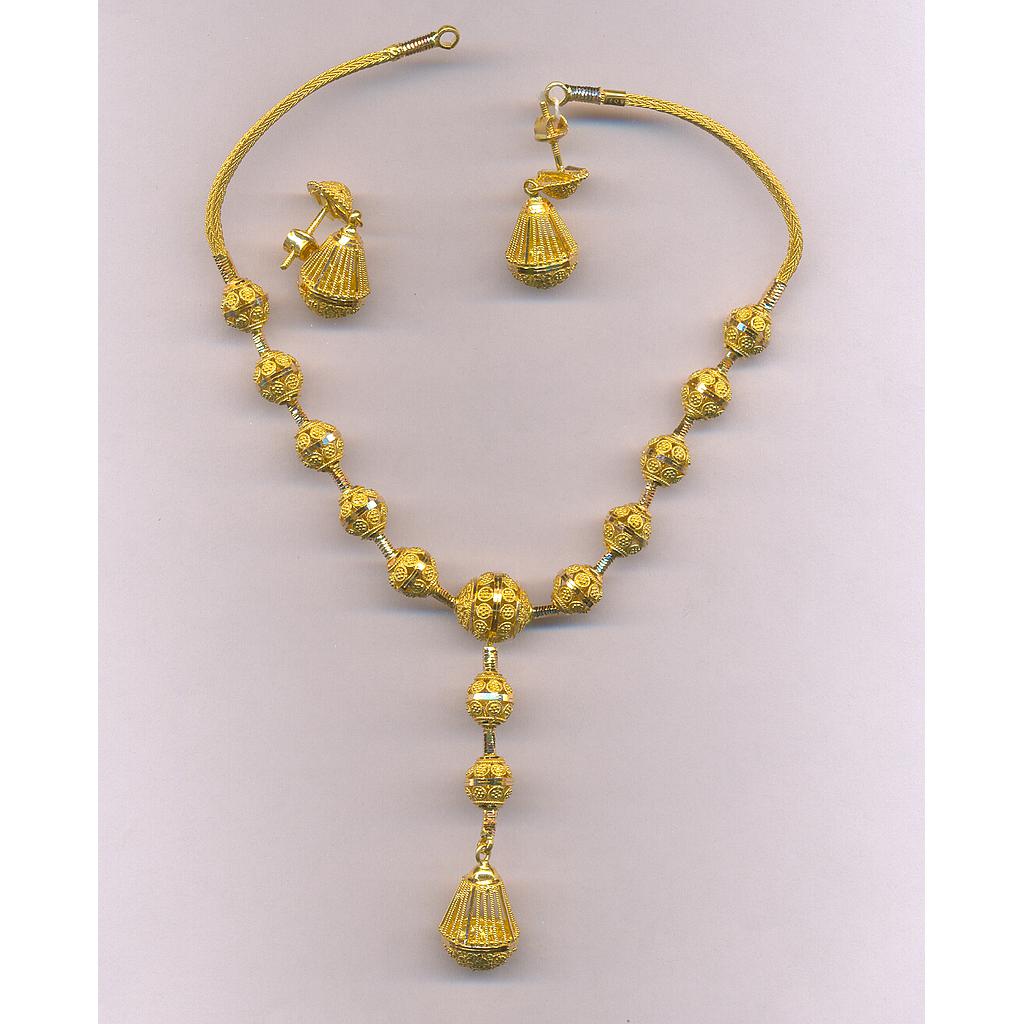 GOLD HALF SET ROUND PLAIN FANCY