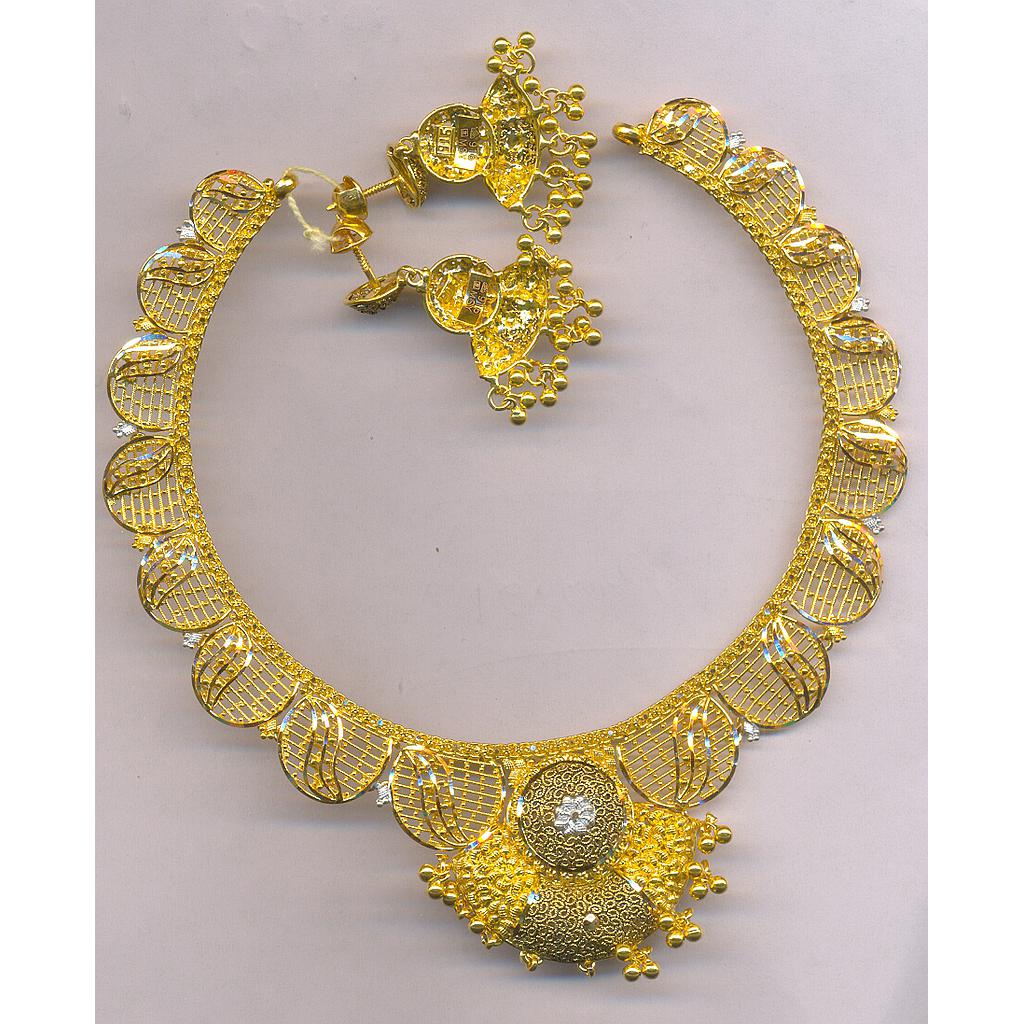 GOLD HALF SET ROUND PLAIN FANCY