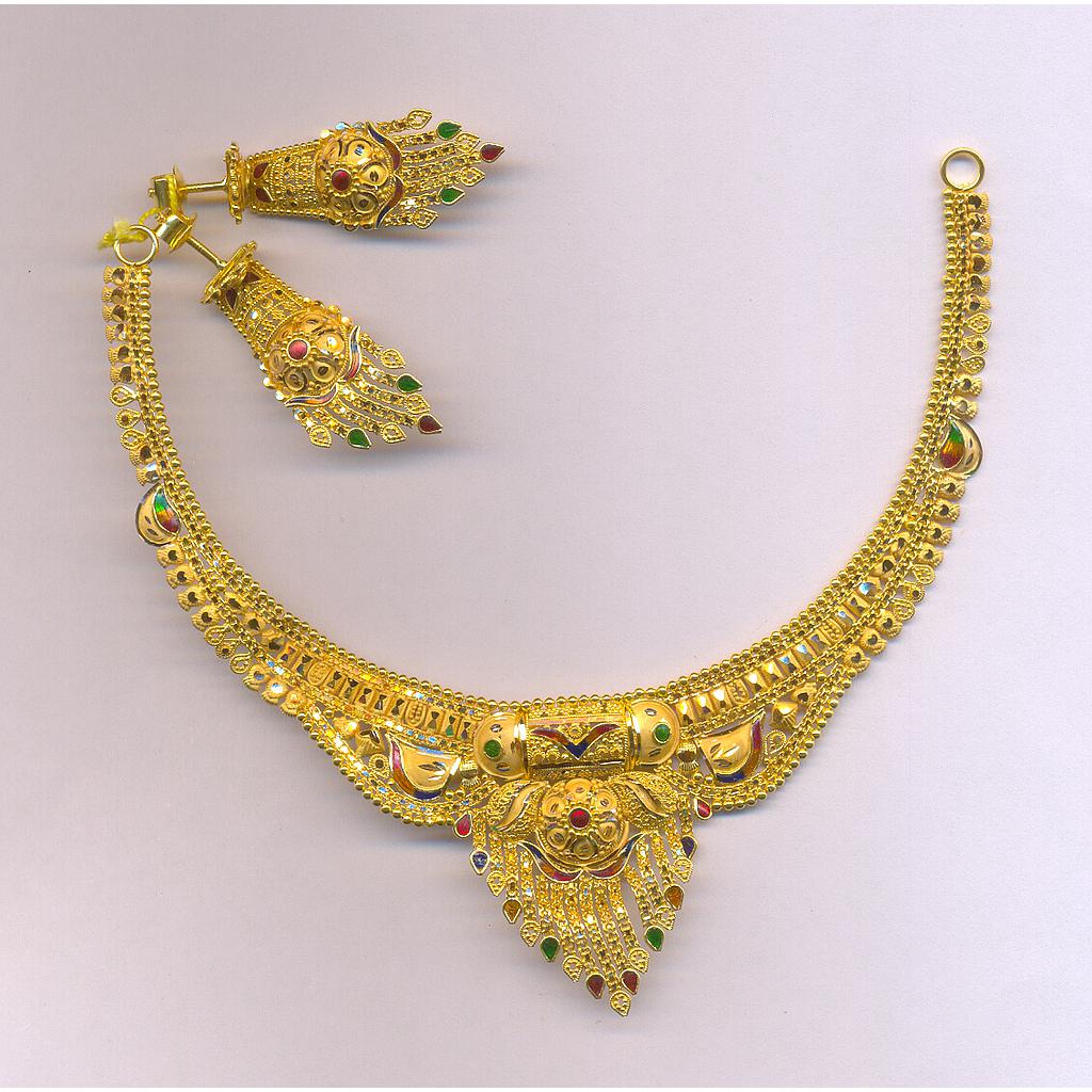 GOLD HALF SET ROUND PLAIN FANCY
