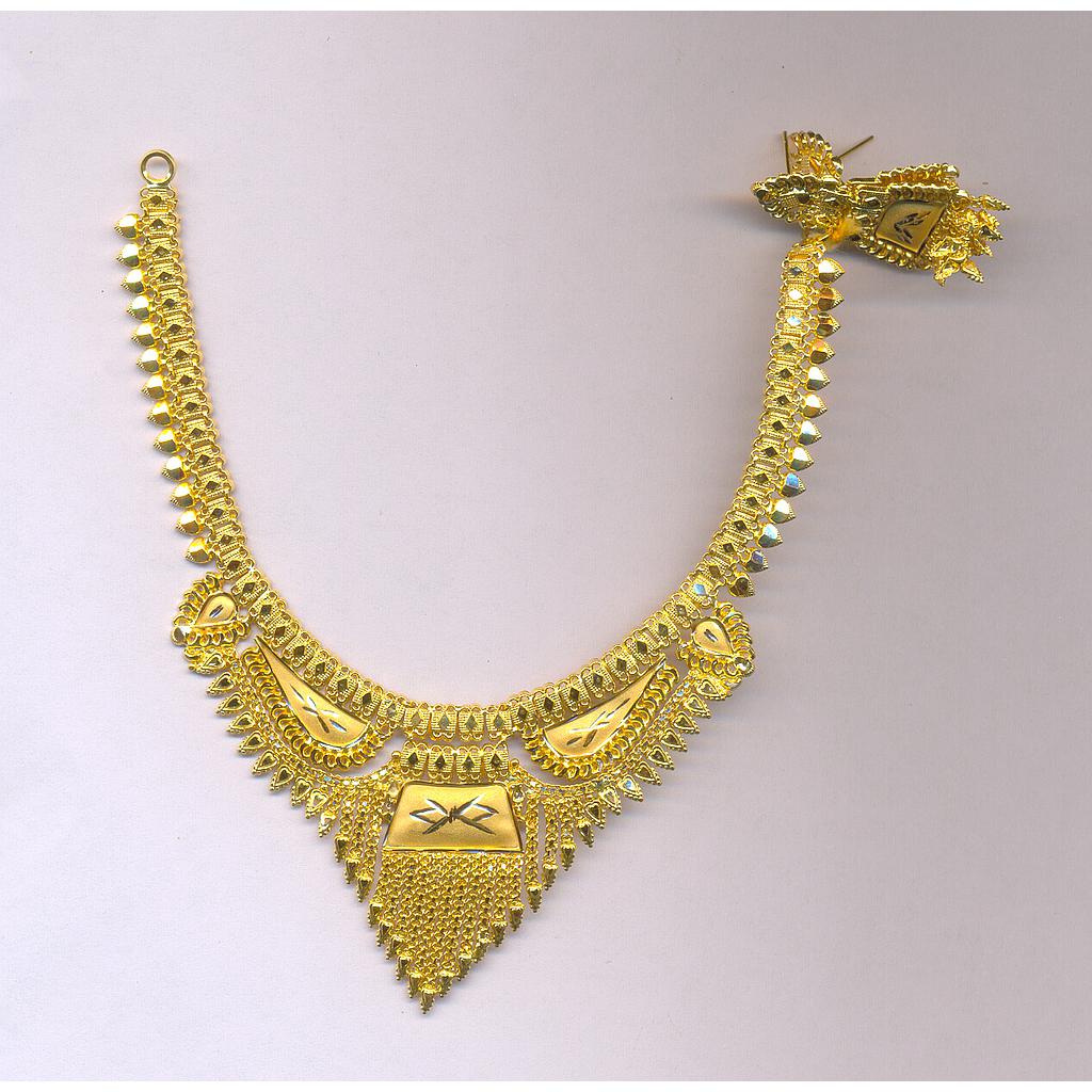 GOLD HALF SET ROUND PLAIN FANCY