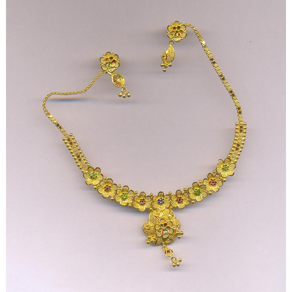 GOLD HALF SET ROUND PLAIN FANCY