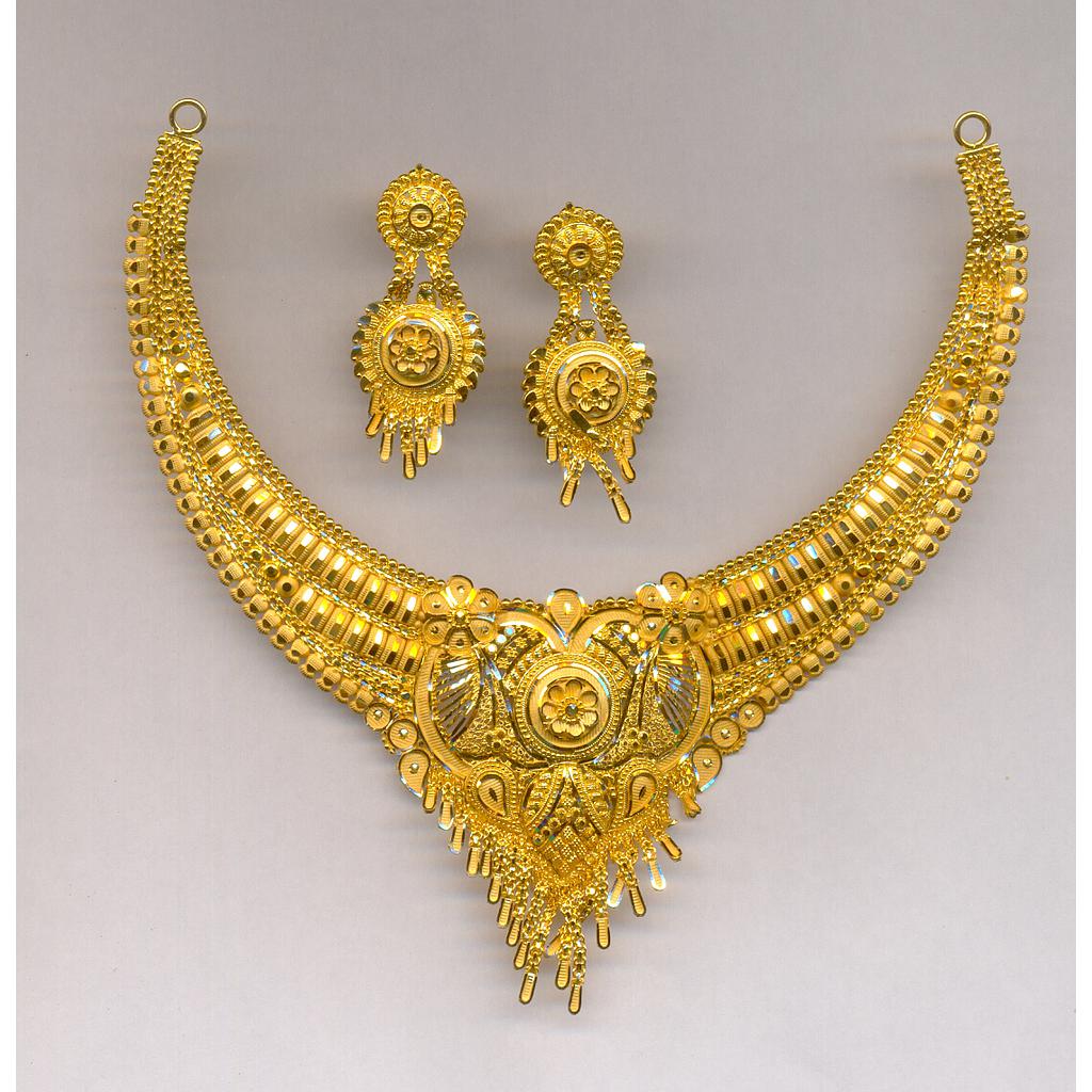 GOLD HALF SET ROUND PLAIN FANCY