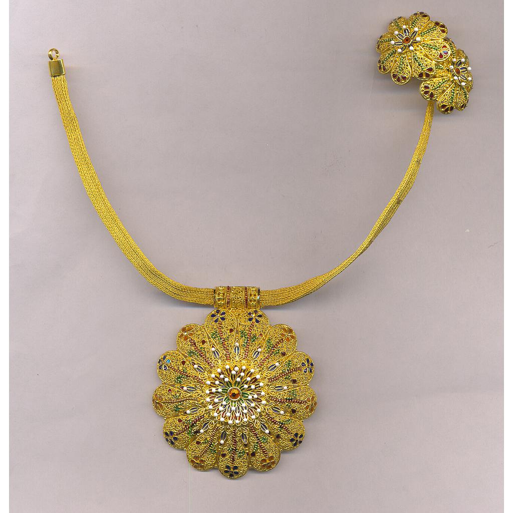 GOLD HALF SET ROUND PLAIN FANCY