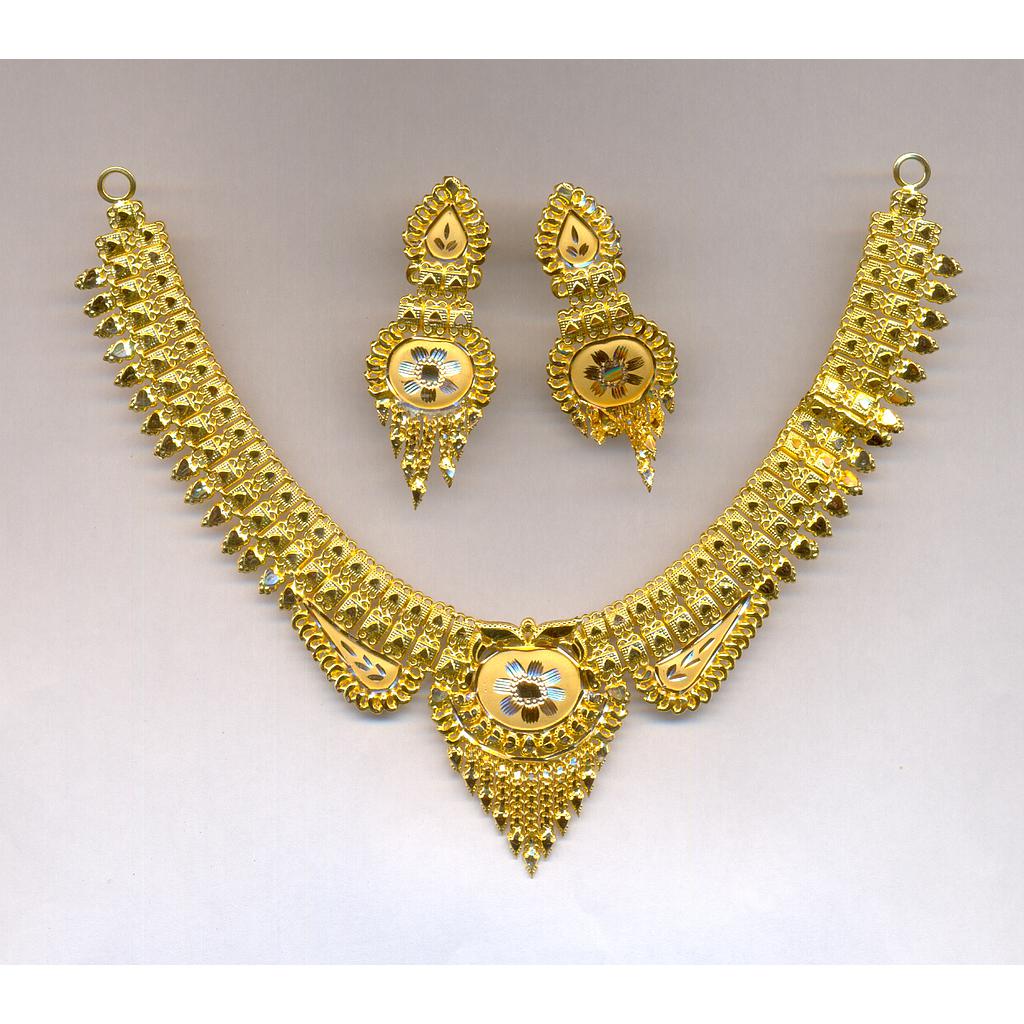 GOLD HALF SET ROUND PLAIN FANCY