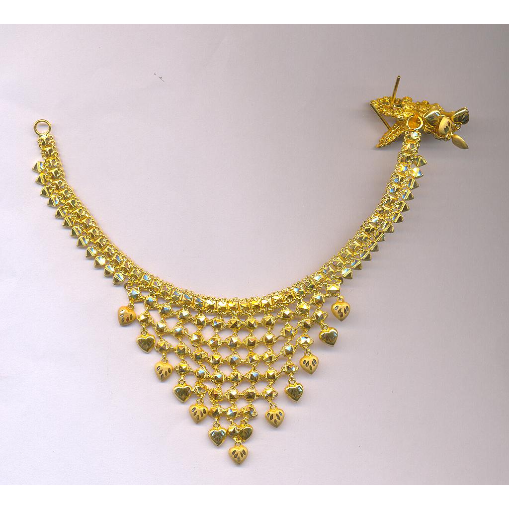 GOLD HALF SET ROUND PLAIN FANCY