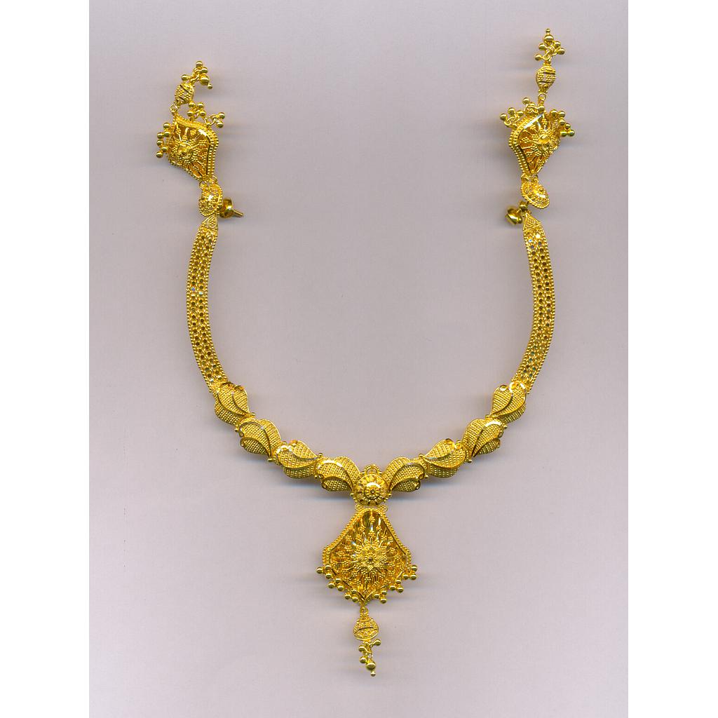 GOLD HALF SET ROUND PLAIN FANCY