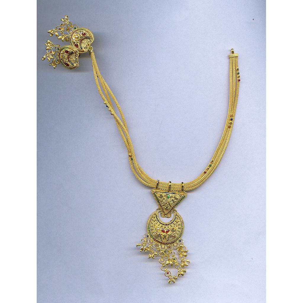 GOLD HALF SET ROUND PLAIN FANCY
