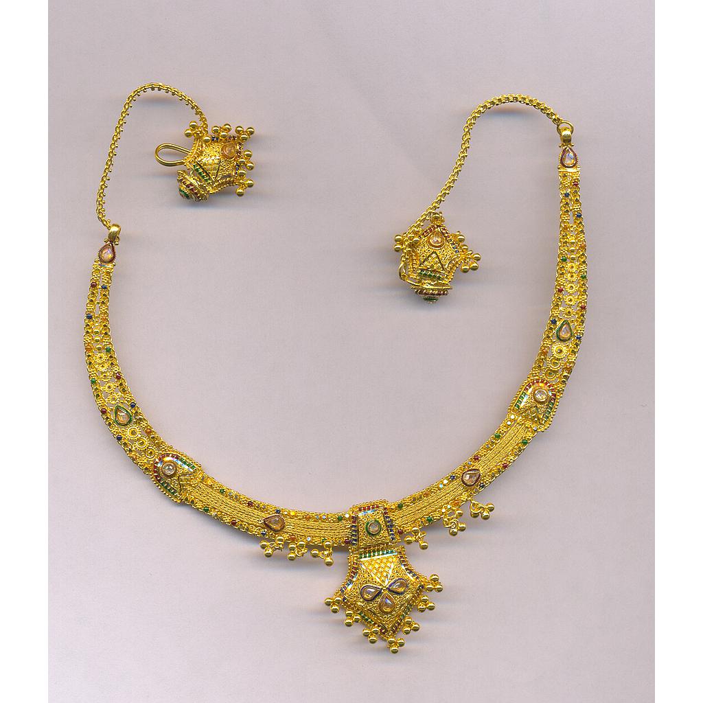 GOLD HALF SET ROUND PLAIN FANCY
