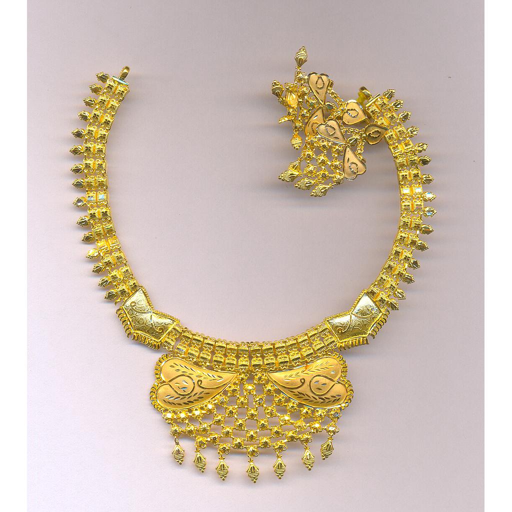 GOLD HALF SET ROUND PLAIN FANCY