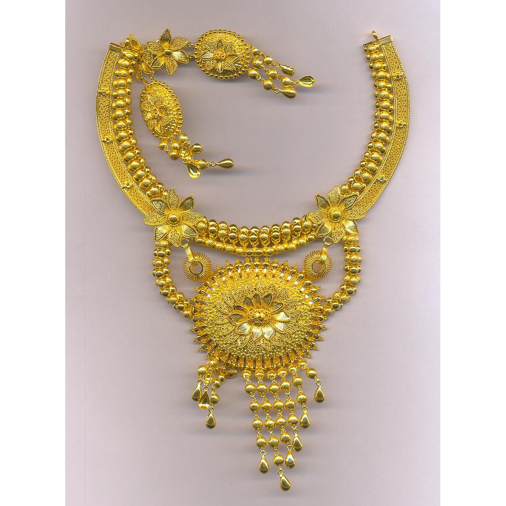 GOLD HALF SET ROUND PLAIN FANCY