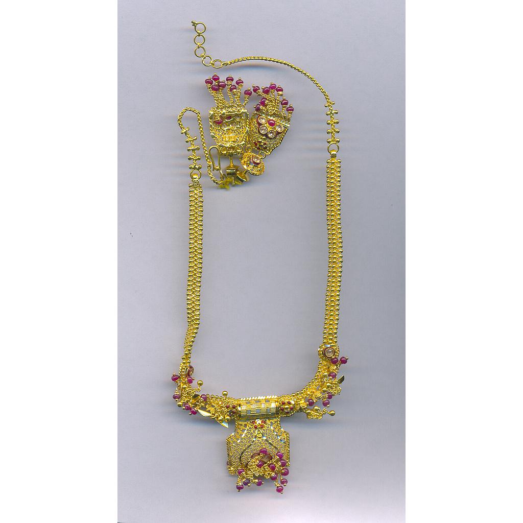 GOLD HALF SET ROUND PLAIN FANCY