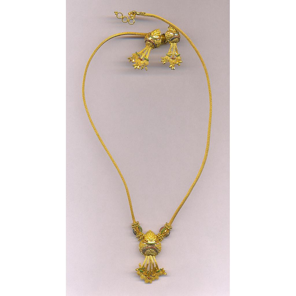 GOLD HALF SET ROUND PLAIN FANCY