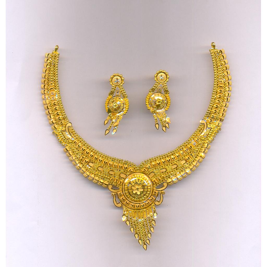 GOLD HALF SET ROUND PLAIN FANCY