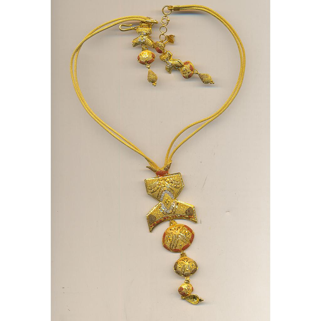 GOLD HALF SET ROUND PLAIN FANCY