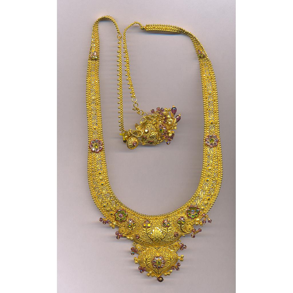 GOLD HALF SET ROUND PLAIN FANCY