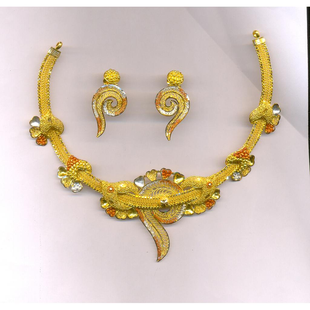 GOLD HALF SET ROUND PLAIN FANCY