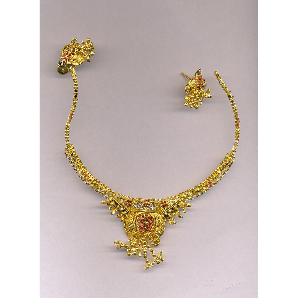 GOLD HALF SET ROUND PLAIN FANCY