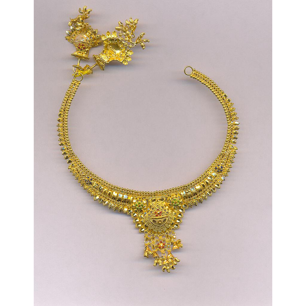 GOLD HALF SET ROUND PLAIN FANCY