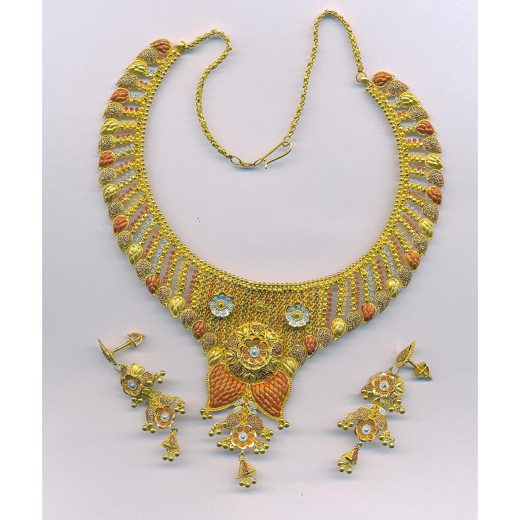 GOLD HALF SET ROUND PLAIN FANCY