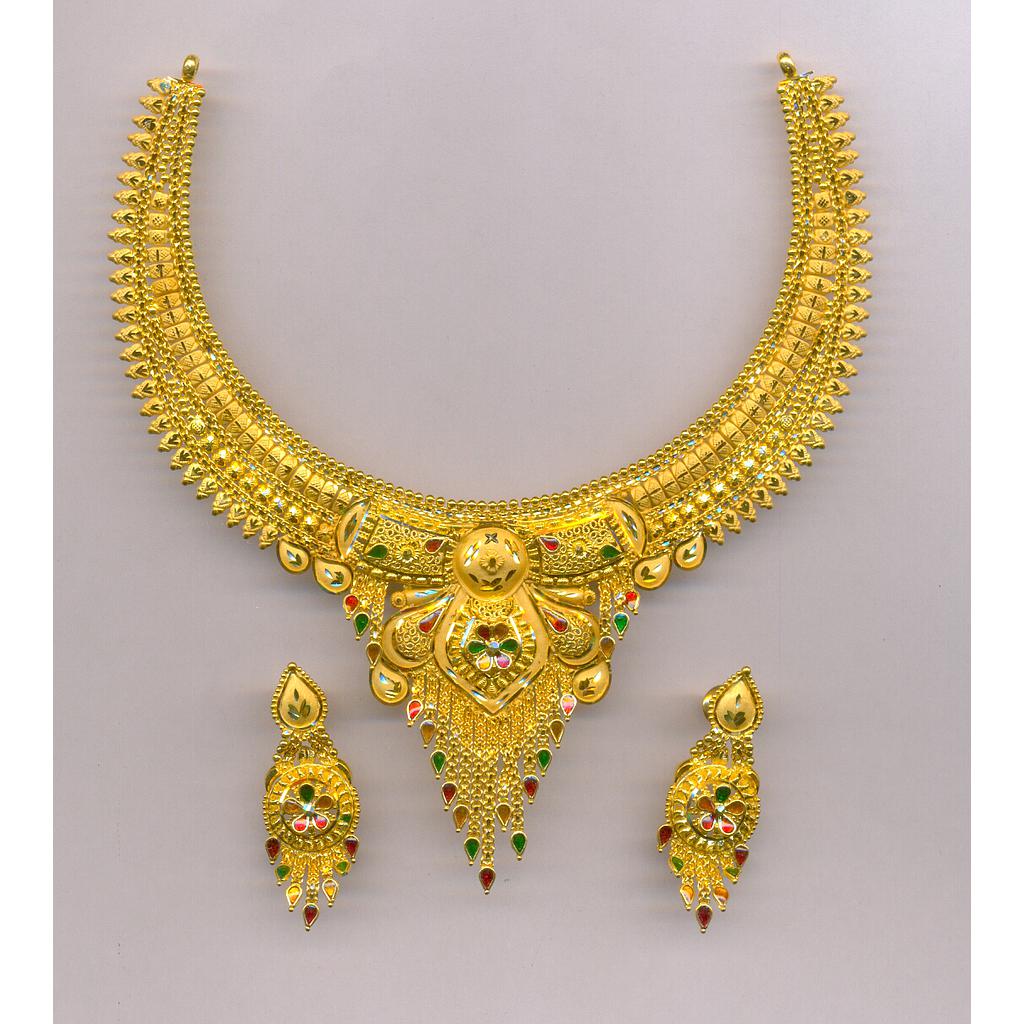 GOLD HALF SET ROUND PLAIN FANCY