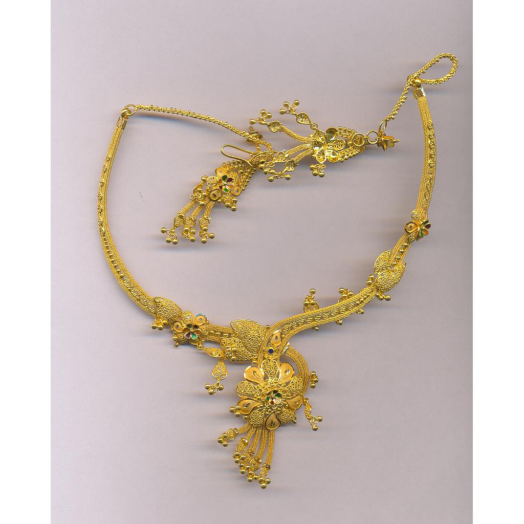 GOLD HALF SET ROUND PLAIN FANCY