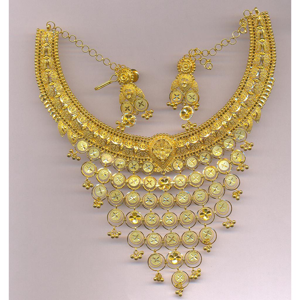 GOLD HALF SET ROUND PLAIN FANCY