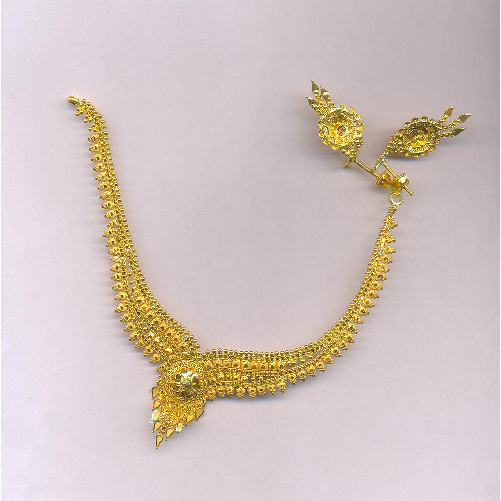 GOLD HALF SET ROUND PLAIN FANCY