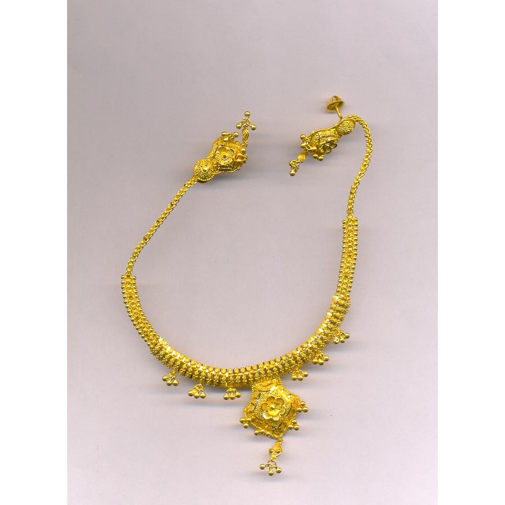 GOLD HALF SET ROUND PLAIN FANCY