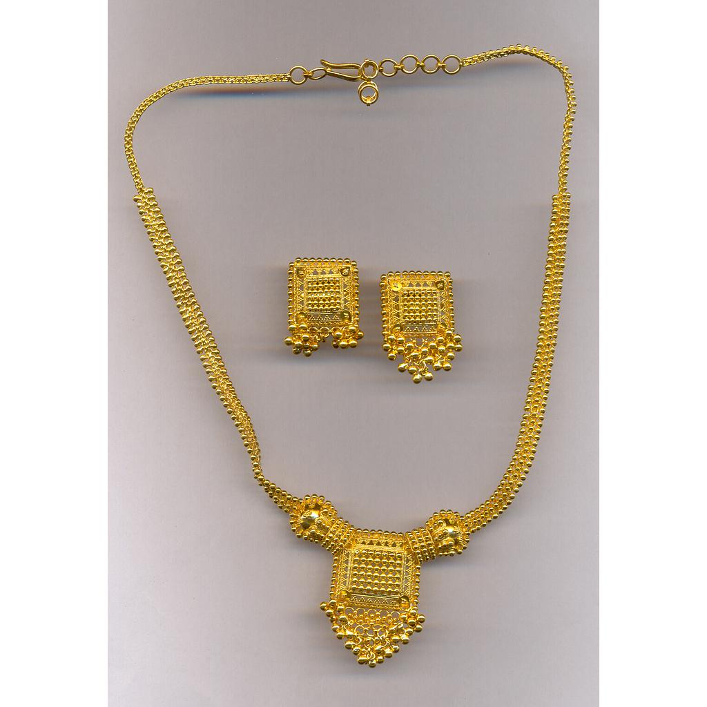 GOLD HALF SET ROUND PLAIN FANCY