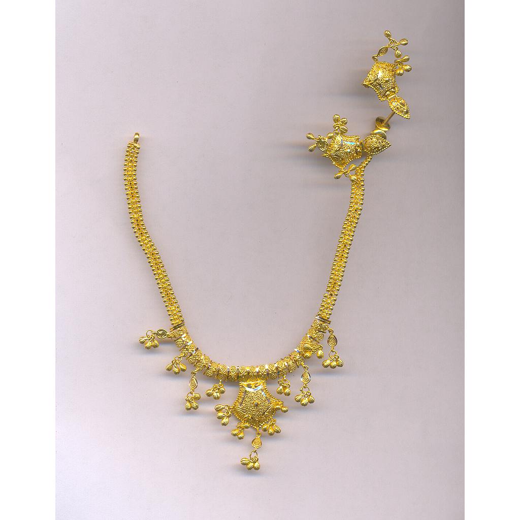 GOLD HALF SET ROUND PLAIN FANCY