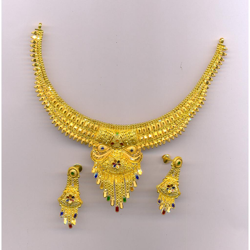 GOLD HALF SET ROUND PLAIN FANCY